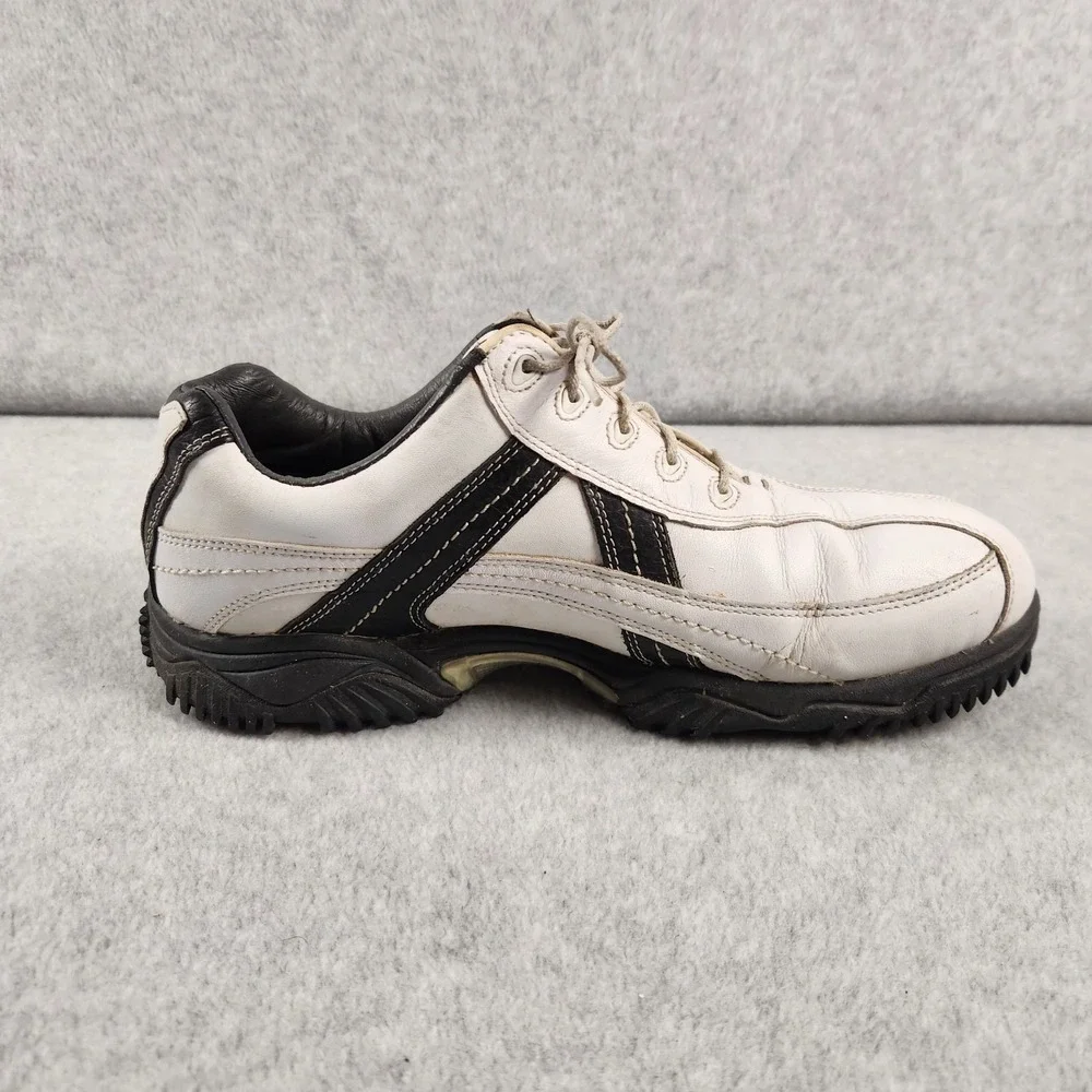 FootJoy Contour‎ Series Golf Shoes Men's 9.5 W White Black Leather 54051
